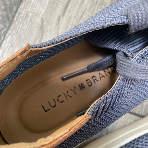 Lucky brand blue Luika sneakers woven lace up women’s size 6 - Picture 9 of 10